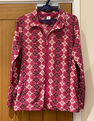 Cotton traders pink geometric - cotton,