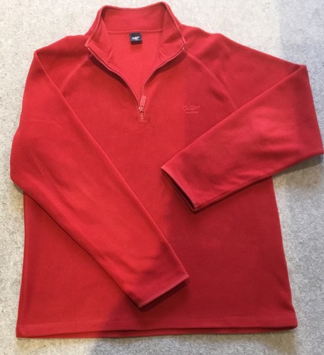Cotton traders red fleece - fleece, size